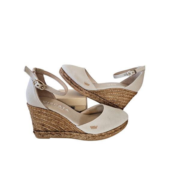 Viscata Estartit Canvas Espadrille Wedges, Size 39 (US 8.5) - Picture 8 of 9